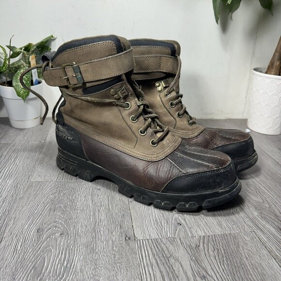 Vintage Polo Sport Duck Boots Leather Wheat Brown Men’s Size 11.5 D